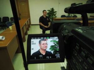 Dr. Reginaldo Filho  é entrevistado na sede da Federação Mundial de Medicina Chinesa (WFCMS) em Beijing na China