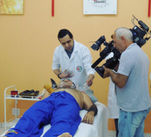 Record entrevista professores na EBRAMEC