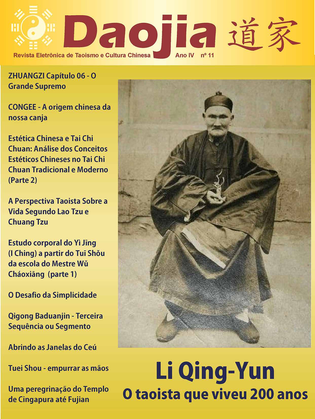 Daojia 11 – Revista Eletrônica de Taoismo e Cultura Chinesa