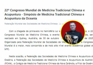 Dr. Reginaldo Filho é Palestrante Confirmado no 22º Congresso Mundial de Medicina Chinesa